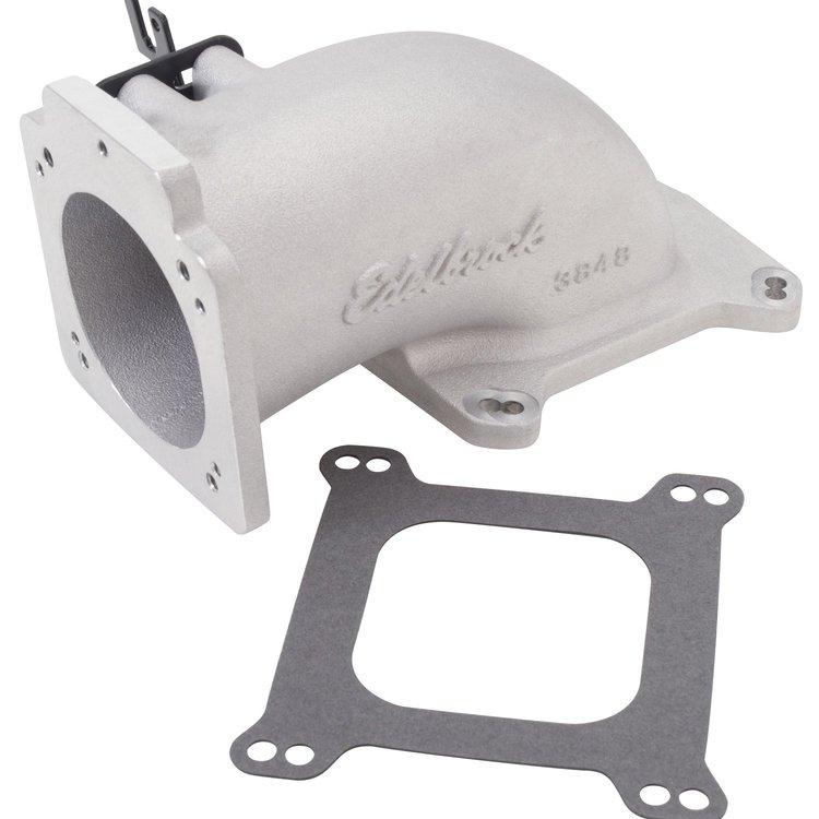 Low Profile Intake Elbow for 90mm Throttle Body to 4150 Square-bore Flange