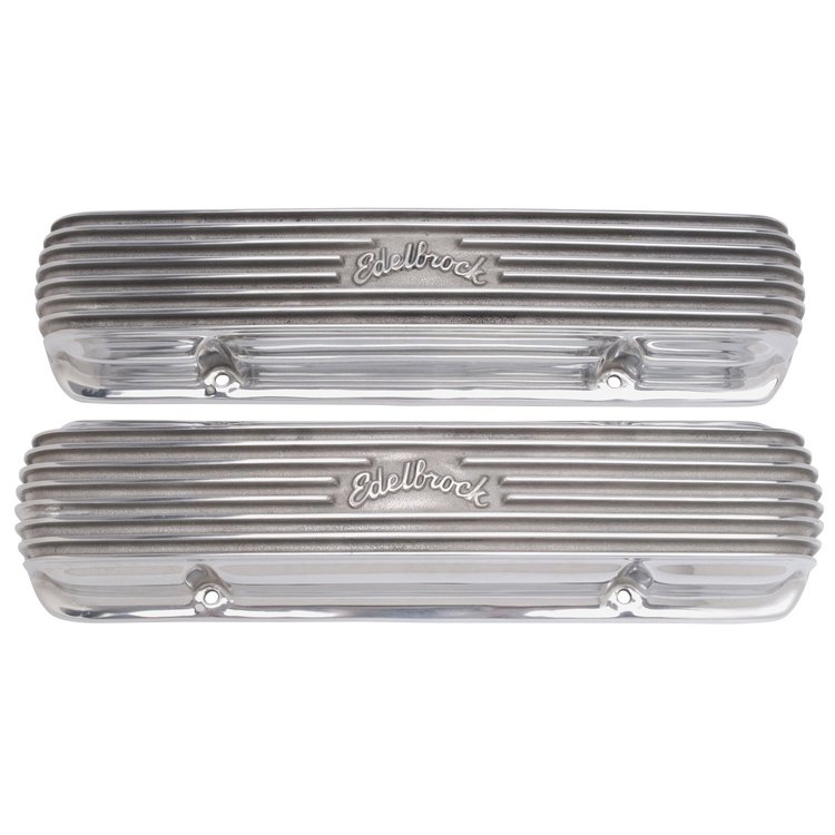 Classic Series Aluminum Valve Covers for 1962-1979 Pontiac 301-455 V8 [Polished]