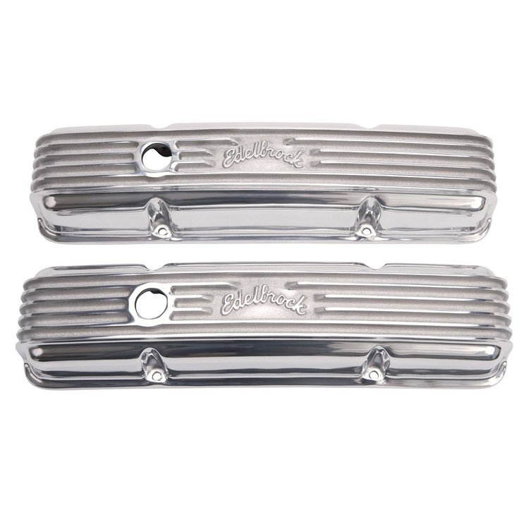 Classic Series Aluminum Valve Covers for 1959-1986 Chevrolet 262-400 [Polished]