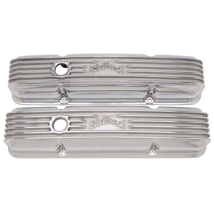 Classic Series Aluminum Valve Covers for 1959-1986 Chevrolet 262-400 [Polished]