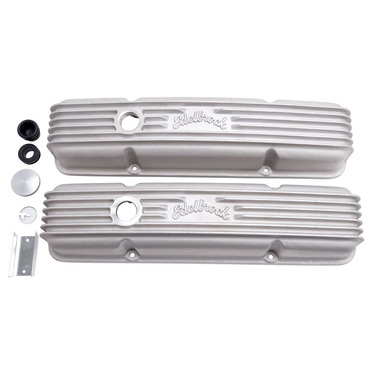 Classic Series Tall Aluminum Valve Covers for 1959-1986 Chevrolet 262-400 [Satin]
