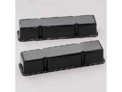 SB-Chevy Tall Valve Covers Black without Edelbrock Script