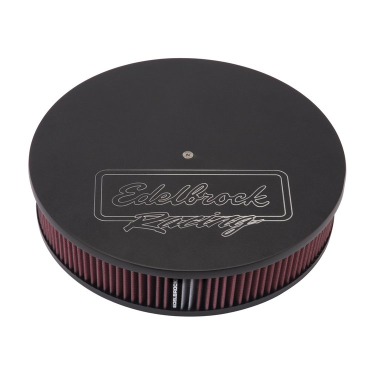 Victor Series Round 14" Air Cleaner with Textured Black Powder Coated Finish