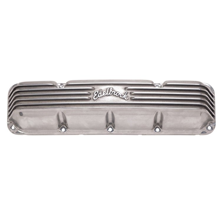 Classic Finned Valve Covers for 1967-1991 AMC/Jeep 290-401 V8 with Polished Finish