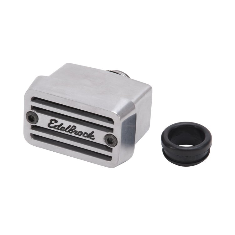 Elite Series Die Cast Aluminum Valve Cover Breather in Polished Finish