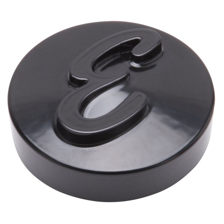 E Logo Air Cleaner Nut Black Anodized