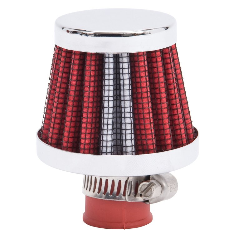 Universal Red Conical Valve Cover Breather with 2.50" Overall Length