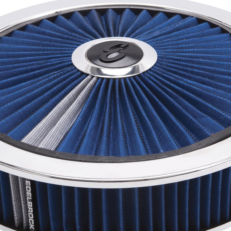 Pro-Flo High-Flow BLue Round Air Cleaner 14" Diameter with Breathable Lid