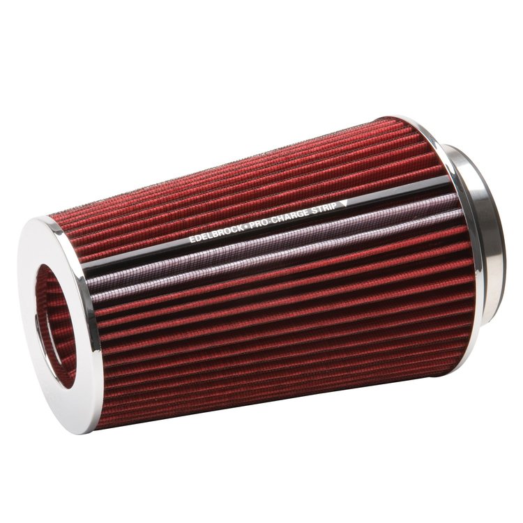 Universal Red Tall Conical Air Filter with 10.50" Overall Length for 3",3.5", and 4" Air Intake Systems