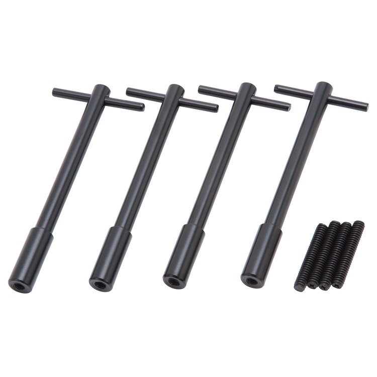 One-Piece Race Wing Bolts for Valve Covers, 5 in. Universal [Black, Set of 4]