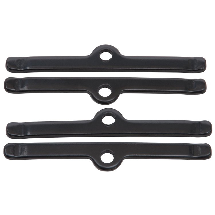 Valve Cover Hold-Down Tab Kit for Small-Block Chevrolet, 5 in. [Black, Set of 4]