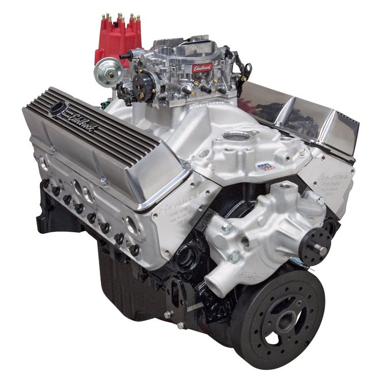 Performer SBC 350ci 310HP Crate Engine, Satin Finish, Short Water Pump