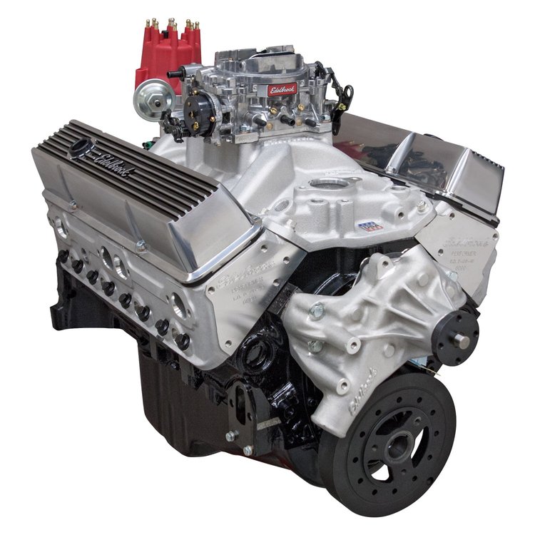 Performer SBC 350ci 310HP Crate Engine, Satin Finish, Long Water Pump