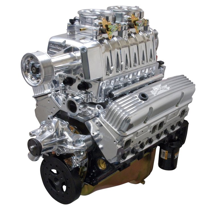 E-Force RPM Supercharged Small Block Chevy 350 Polished Crate Engine EFI