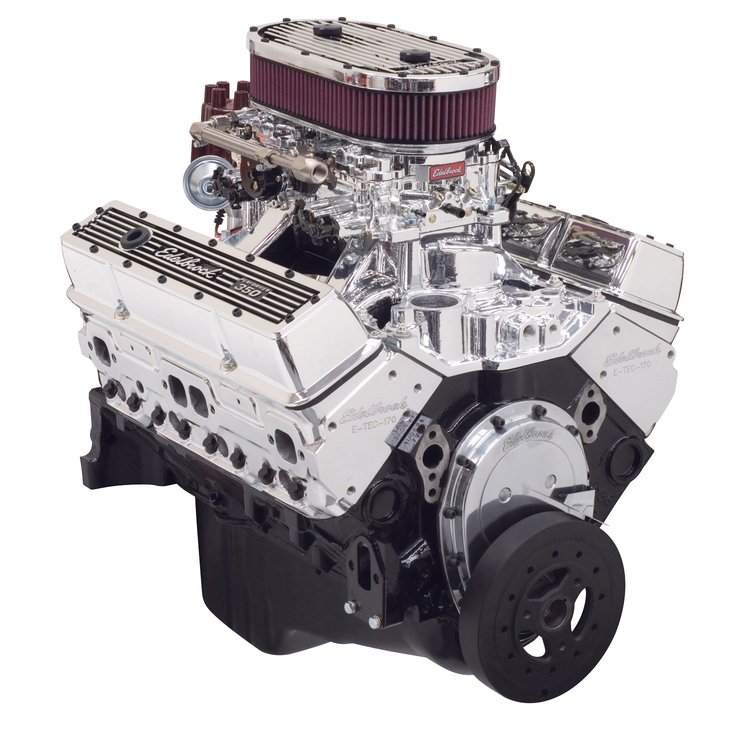 Performer Hi-Torq Small Block Chevy 350ci / 363hp Endurashine Crate Engine Dual Quad RPM Air-Gap Intake & Thunder Carburetors