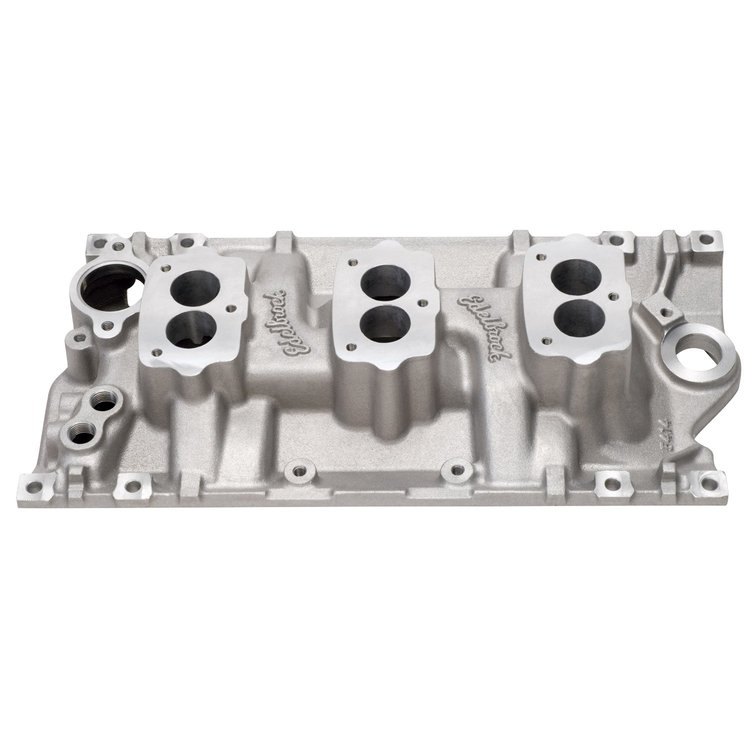 Performer Intake Manifold Tri-Power Vortec, Idle-5500 rpm E94 3-Bolt Carburetors