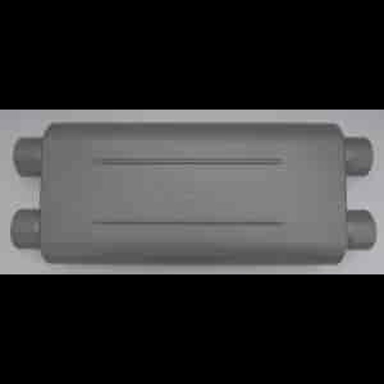 Sound Deflection Technology Muffler Dual Inlet: 2.50"
