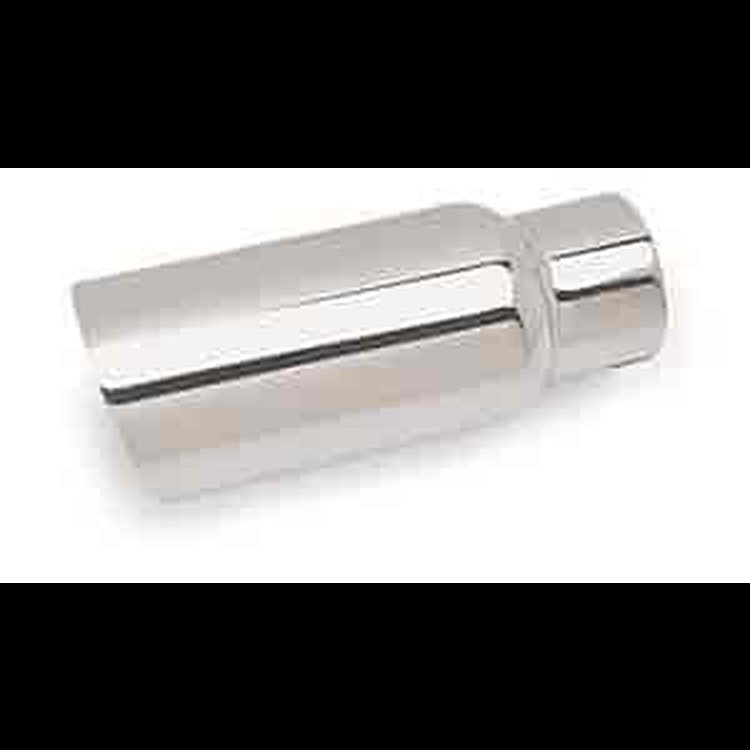 Exhaust Tip double-wall 3 inlet 4 outer tube (10-1/4 long) polished 304 stainless steel