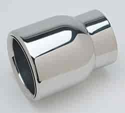 Inlet: 2-1/4" to 2-1/2" Body: 4" Round, Stainless