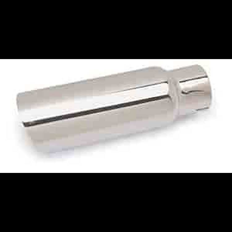 Exhaust Tip 3 inlet slash-cut 4 outlet (12 long) polished 304 stainless steel