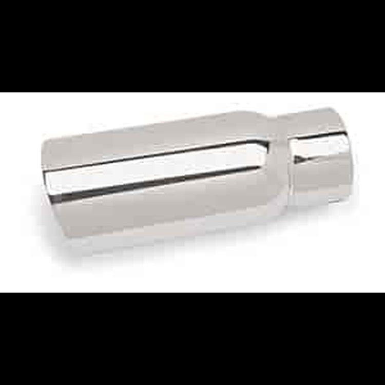 Exhaust Tip double-wall 4 inlet 5 outer tube (12-1/2 long) polished 304 stainless steel