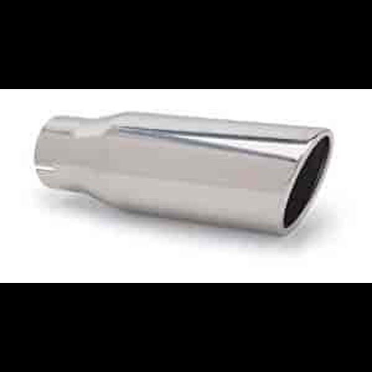 TAILPIPE TIP (ROLLED EDGE) 3 in 4 OUT 304 STAINLESS STEEL (POLISHED / ETCHED)