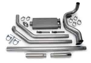 F150/250, all up to 155" wheel base, 87-96 5.0/5.8L Expedition 97-98, 5.4L 2 & 4WD 2-1/2" in/2-1/2" dual out, split rear exit