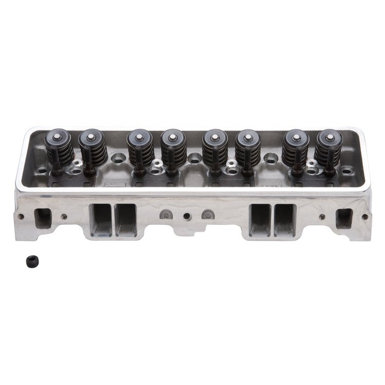 Performer Polished Aluminum Cylinder Heads for 1987-1995 Small Block Chevy