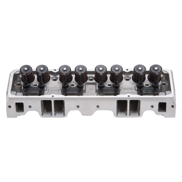Performer RPM Polished Cylinder Head for Small Block Chevy