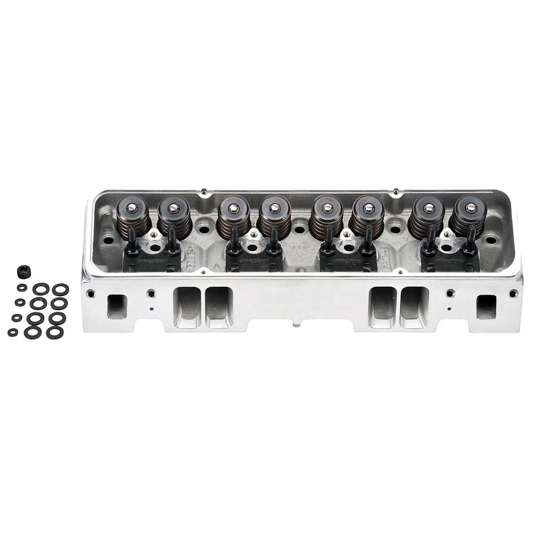 E-TEC 200 Polished Aluminum Cylinder Head for Small Block Chevy