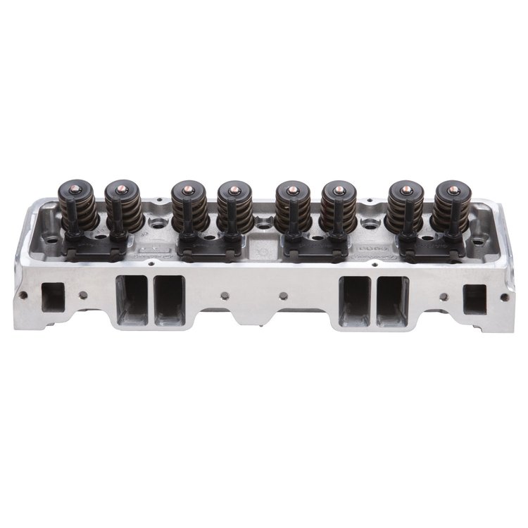Performer RPM Polished Cylinder Head for Small Block Chevy