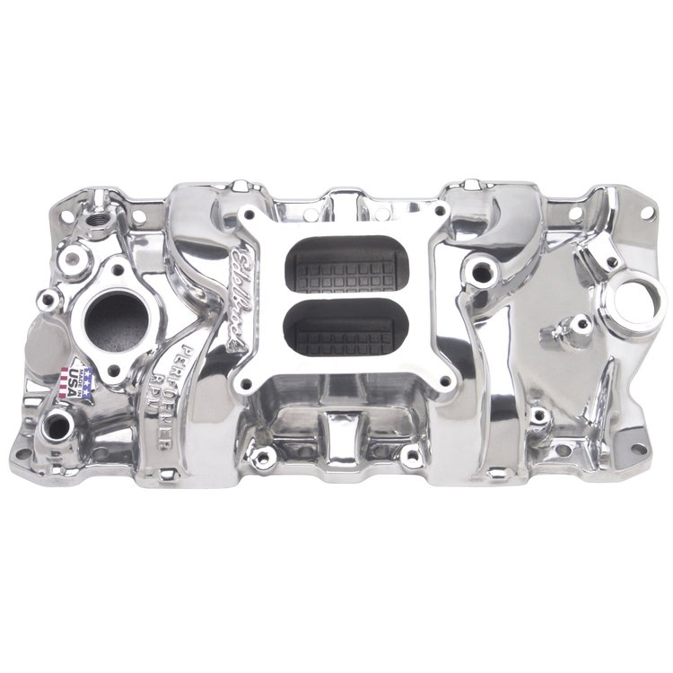 Performer RPM Small Block Chevy Intake Manifold Polished