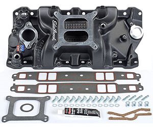 Performer RPM Intake Manifold Kit 1955-86 Small Block Chevy 262-400 Includes: