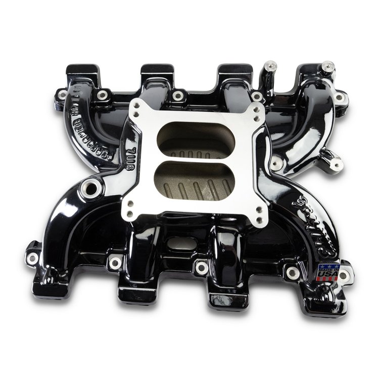 71187-BP Performer RPM Intake Manifold for GM LS1/LS2/LS6 Engines [Black Plasma Finish]