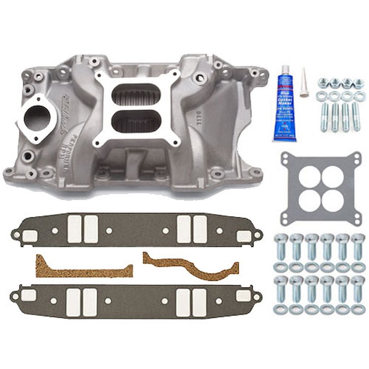 Performer RPM 340/360 Intake Manifold w/Installation Kit SB-Chrysler 340-360ci