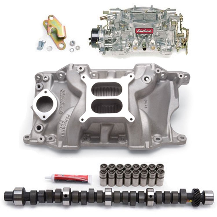 Performer Power Package Intake Manifold, Carburetor and Camshaft Kit SB-Chrysler 340-360ci