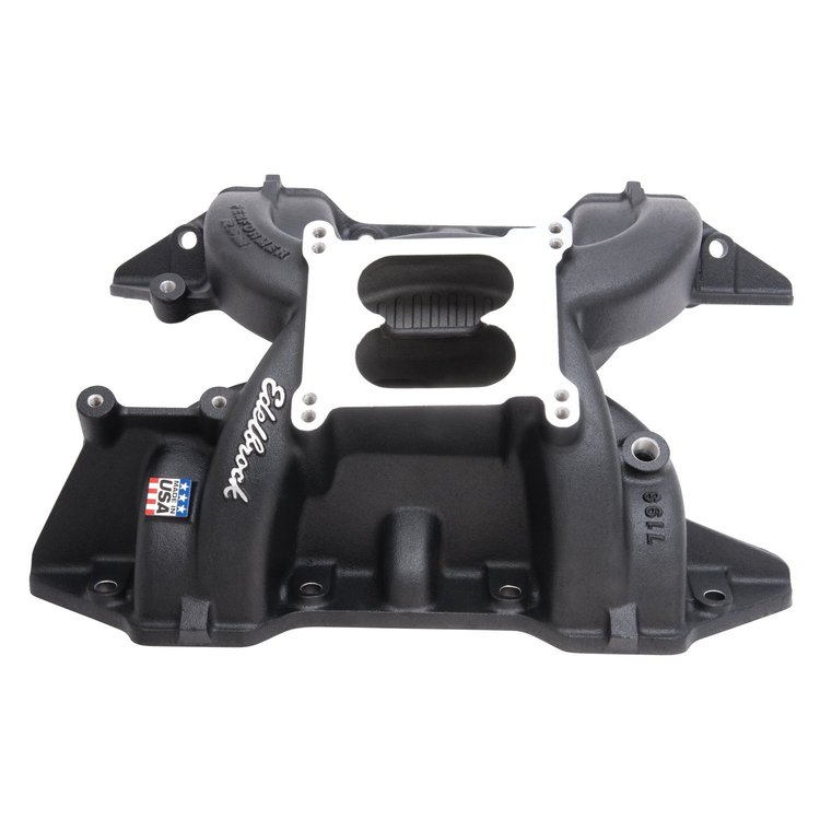 Performer RPM 440 Intake Manifold Black Powder Coat Finish