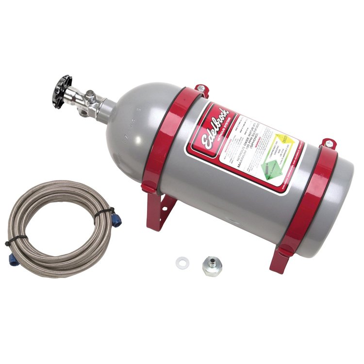 10lb. Nitrous Bottle Red Powder-Coated Hinged Steel Brackets