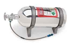 Universal Nitrous Show Bottle Kit Incl. Polished 10 lbs. Bottle/Bracket/Trunk Related Components