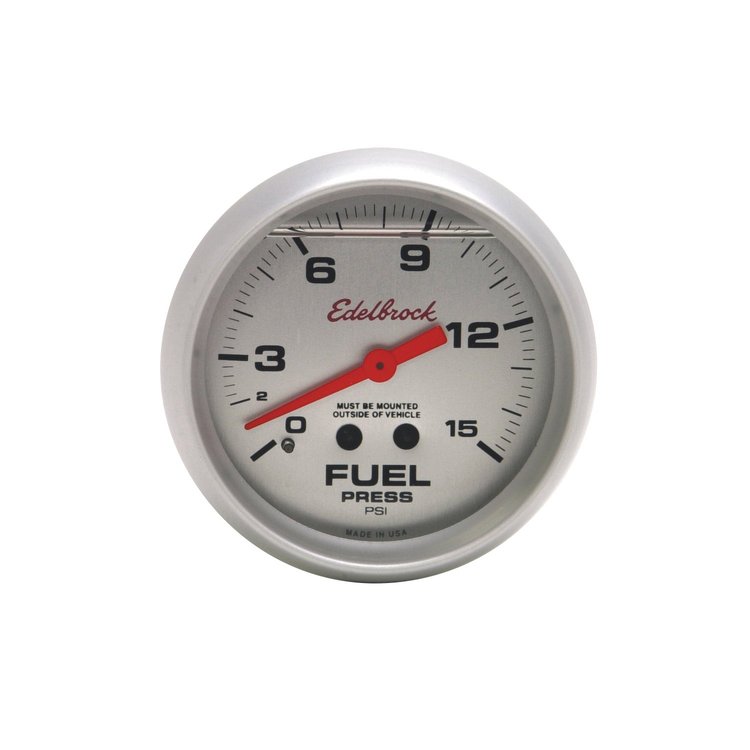 Liquid Filled Fuel Pressure Gauge 2-5/8" Face