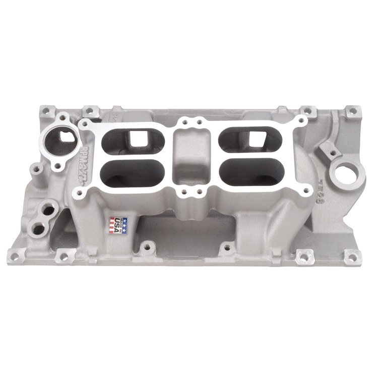 Performer RPM Air Gap Intake Manifold Dual Quad with Vortec, 1500-6500 rpm