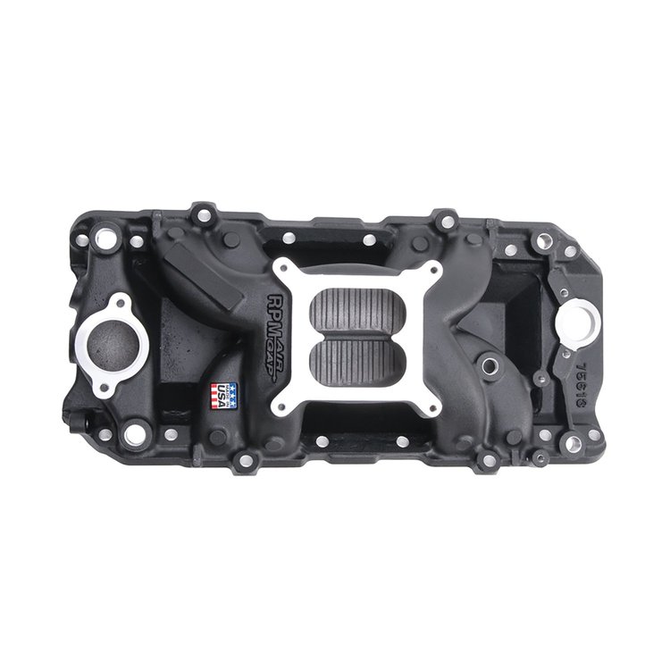 RPM Air-Gap 2-O Intake Manifold BB-Chevy 396-502 with oval port cylinder heads
