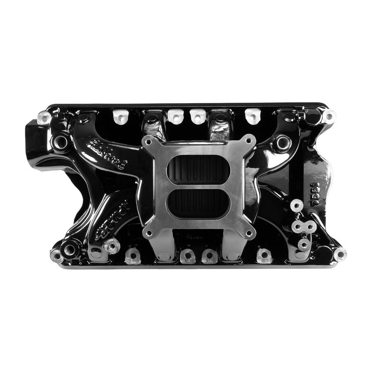7581-BP RPM Air-Gap Intake Manifold for Ford 351W [Black Plasma Finish]