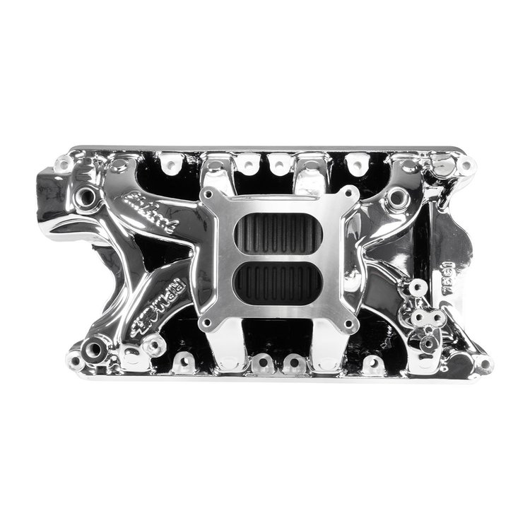 7581-CP RPM Air-Gap Intake Manifold for Ford 351W [Chrome Plasma Finish]