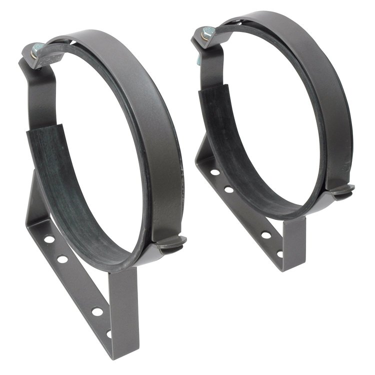 Hinged Steel Nitrous Bottle Bracket Holds 10lb & 15lb Aluminum Bottles in Gunmetal Gray