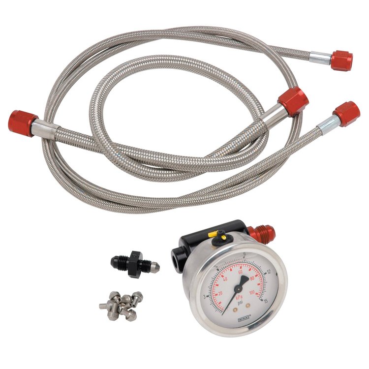 Flow Test Tool Includes: 2-1/2" Fuel Pressure Gauge