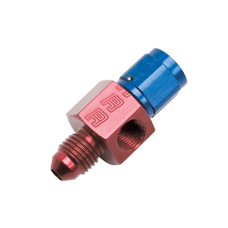 4AN Purge/Gauge Adapter in Brass
