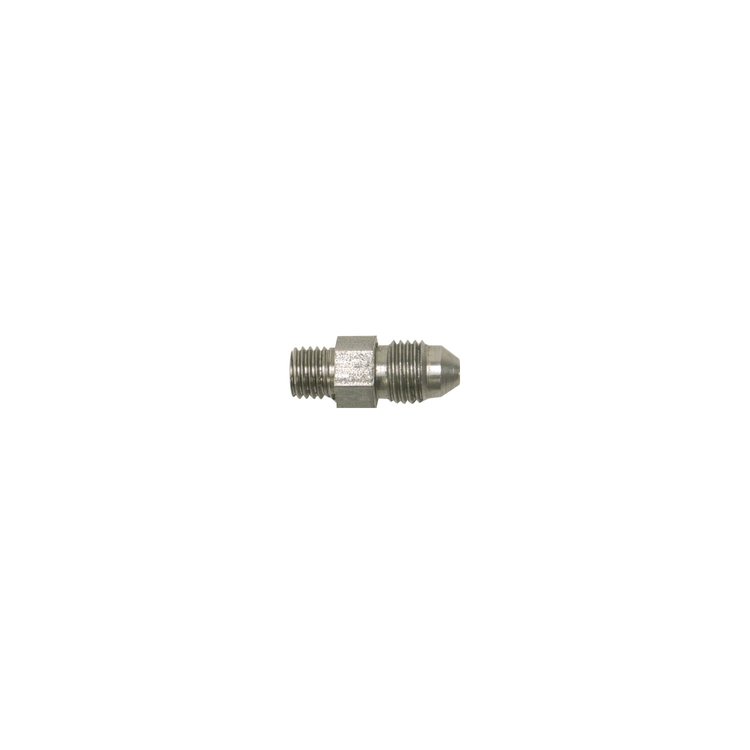 Flare to Pipe Fitting -3AN - 5/16" - 24 Straight, Stainless