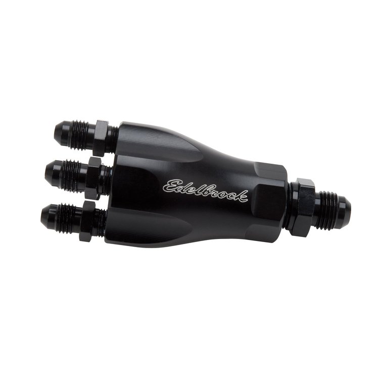 Billet Aluminum Nitrous Distribution Fitting Anodized Black with One-Inlet and Four-Outlets