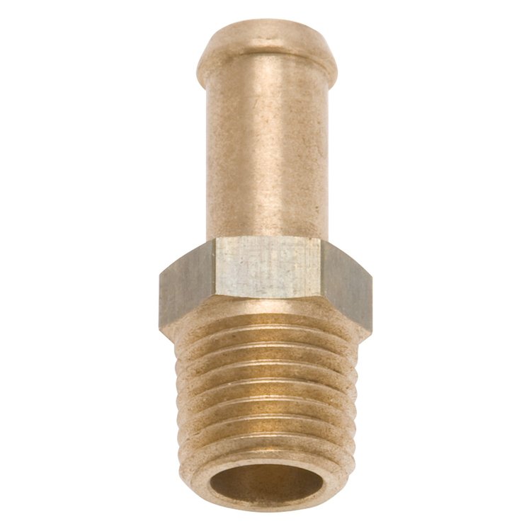 Brass Fuel Inlet Fitting 1/4-18 NPT x 3/8"
